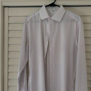 State And Liberty Athletic Fit Dress Shirt "The Springer" Solid White